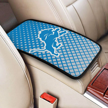 Detroit Lions Car handrail box cushion Personalized printed car armrest cover