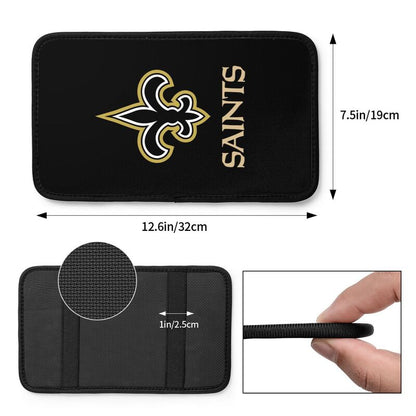 Car armrest box pad New Orleans Saints Printed central armrest box pad anti slip pad