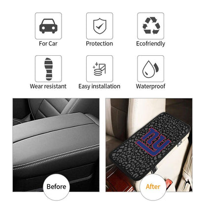 New York Giants printed Car handrail box cushion Personalized car armrest cover