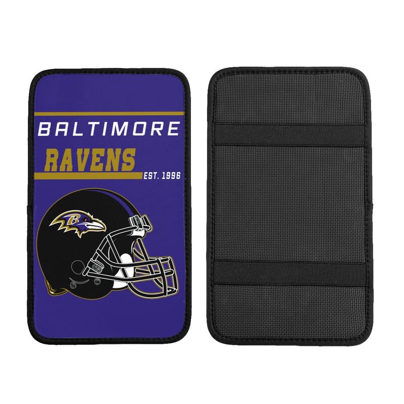 Baltimore Ravens Print car armrest box cushion armrest protective cover