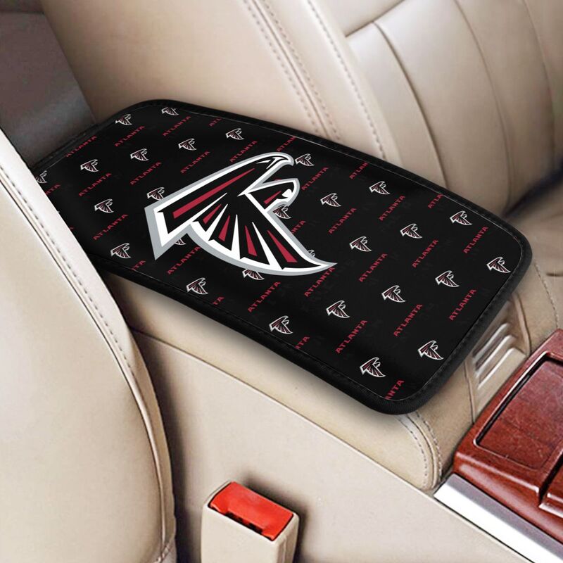 Atlanta Falcons 2 printed Car handrail cushion Personalized car armrest cover