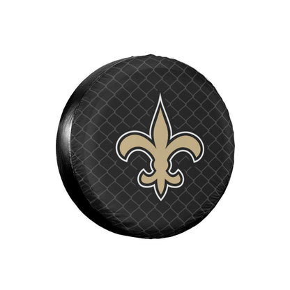 New Orleans Saints Grid background car tire waterproof dustproof protective cover