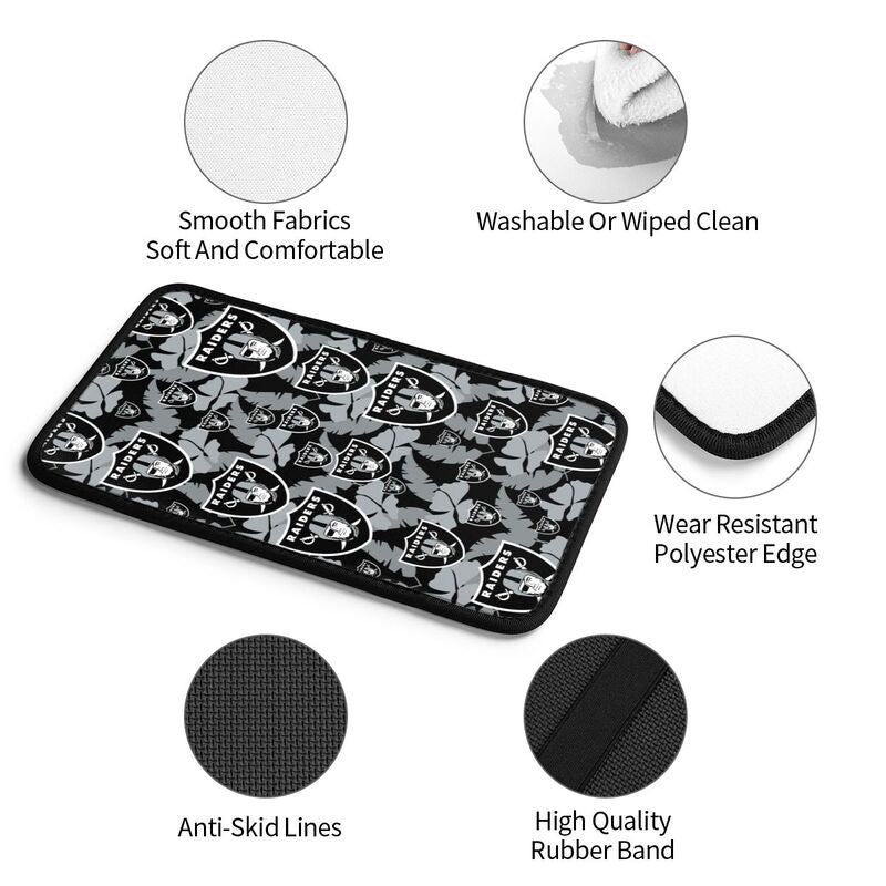 Las Vegas Raiders printing Center console armrest pad car armrest protective cover car