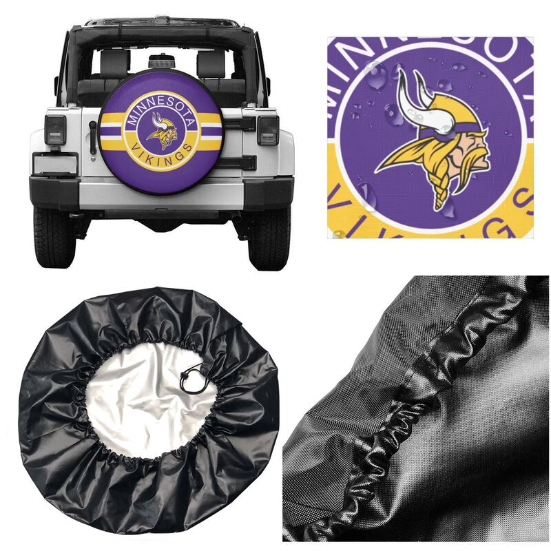 Minnesota Vikings Print tire protection cover car sun protection tire protection cover