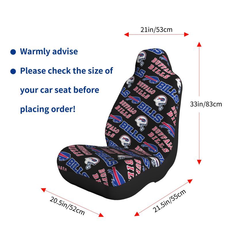 Buffalo Bills 2 Printed seat dust protection cover car seat protective cover