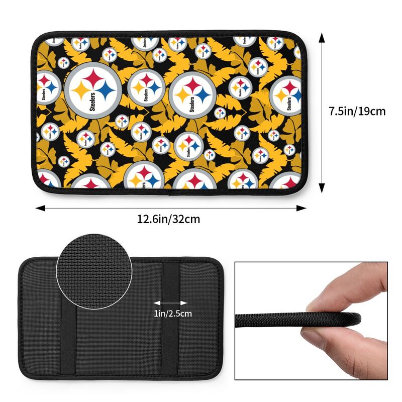 Pittsburgh Steelers printing Center console armrest pad car armrest protective cover car