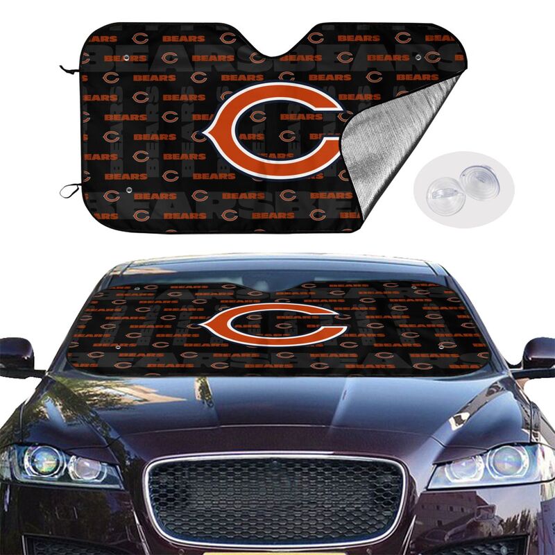 Chicago Bears Printed is suitable for front Car windshield sunshades Car windshield sunshades