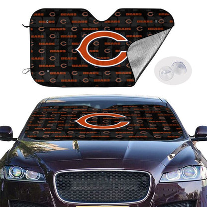 Chicago Bears Printed is suitable for front Car windshield sunshades Car windshield sunshades