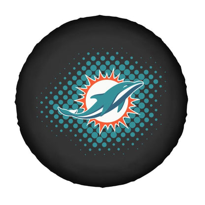 Miami Dolphins Printing tire protection cover car sun protection tire protection cover