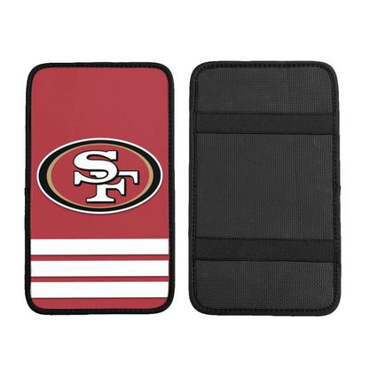 Car armrest box pad San Francisco 49ers 7 Printed central armrest box cushion protective pad