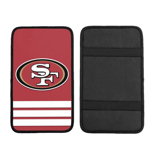 Car armrest box pad San Francisco 49ers 7 Printed central armrest box cushion protective pad