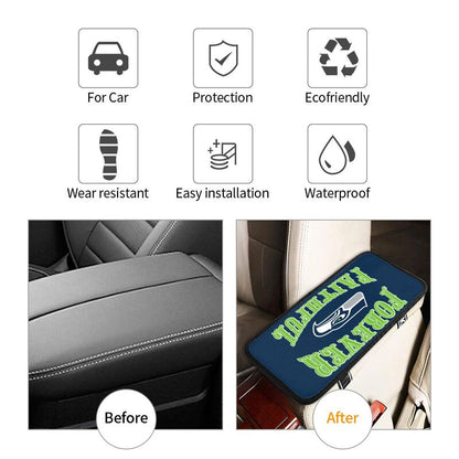 Seattle Seahawks Print car armrest box cover armrest protective cover