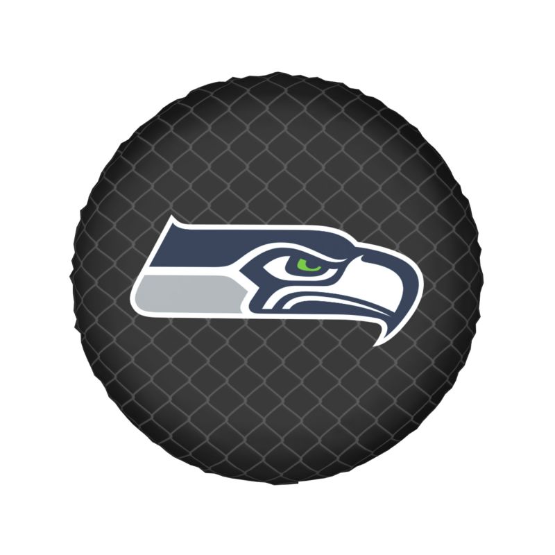 Seattle Seahawks Grid background car tire waterproof dustproof protective cover