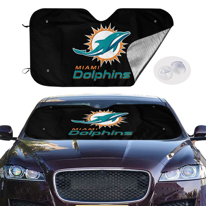 Miami Dolphins Printing Car windshield sunshades is suitable front windshield sunshades