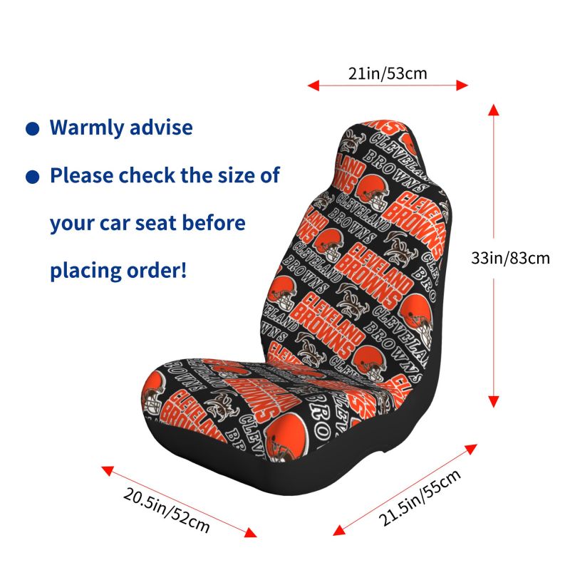 Cleveland Browns Printed seat dust protection cover car seat protective cover