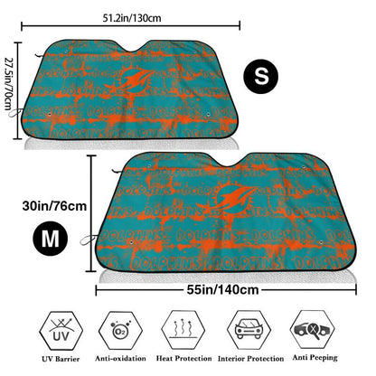 Miami Dolphins Printed front windshield sunshade car windshield sunshade (multi size)