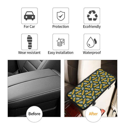 Green Bay Packers  Printed armrest protective cover car armrest box cushion