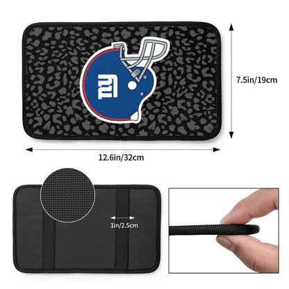 New York Giants 3 printed Car handrail box cushion Personalized car armrest cover