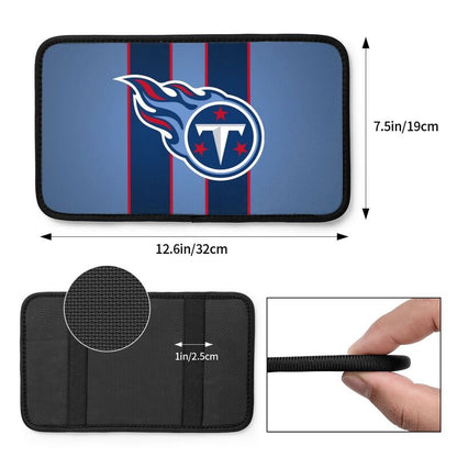 Car armrest box pad Tennessee Titans7 Printed central armrest box pad anti slip pad