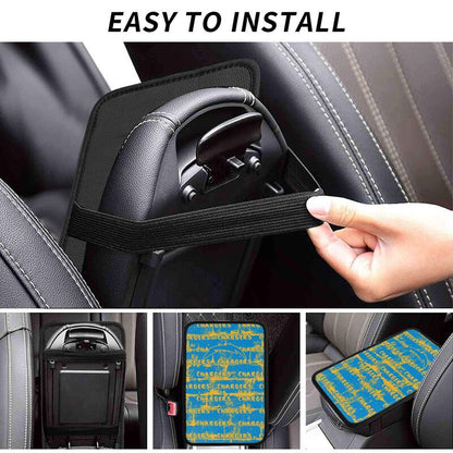 San Diego Chargers print Car armrest box protective cover car center console armrest pad