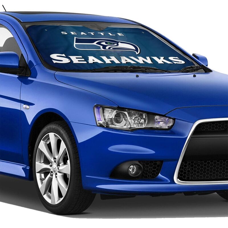 Seattle Seahawks 2 Print Car windshield sunshades suitable for front Car windshield sunshades