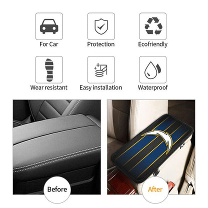 San Diego Chargers1 Printed car center armrest box pad anti slip pad