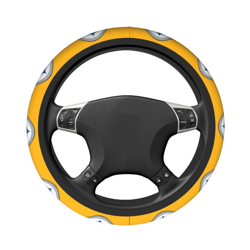 Pittsburgh Steelers 7 Printed breathable elastic steering wheel anti slip cover