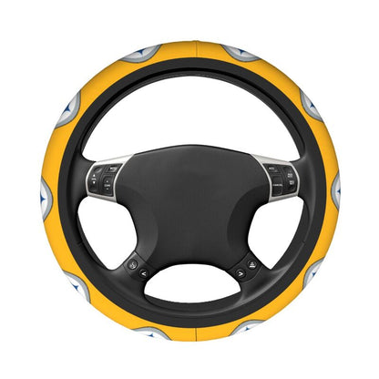 Pittsburgh Steelers 7 Printed breathable elastic steering wheel anti slip cover