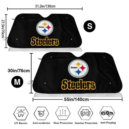 Pittsburgh Steelers 2 Printed suitable for front Car windshield sunshades Car windshield sunshades