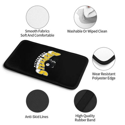 Car armrest box pad Pittsburgh Steelers 4 Printed central armrest box pad protective pad