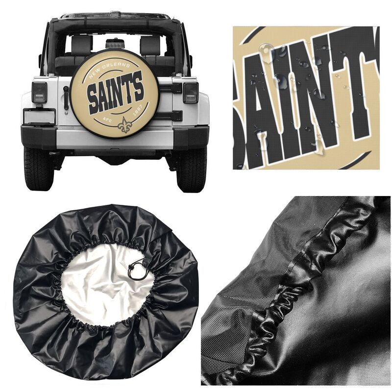 New Orleans Saints Printing car tire protection cover car spare tire dust protection cover