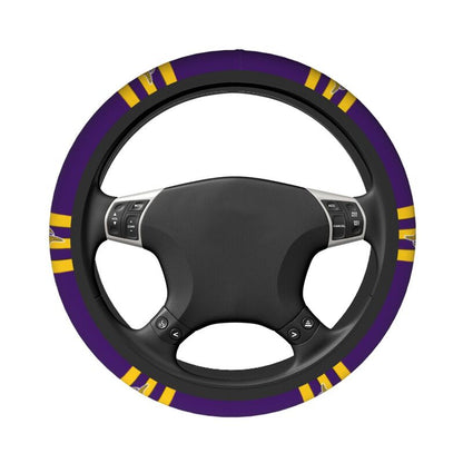 Minnesota Vikings Printed breathable elastic steering wheel cover anti slip cover