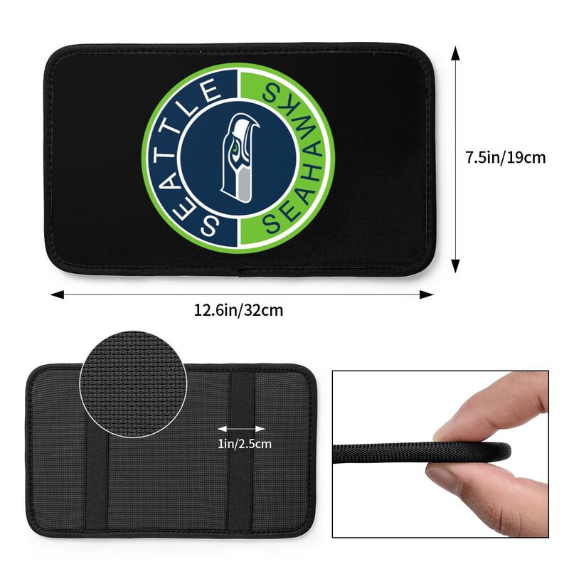 Seattle Seahawks print car armrest protective cover Car center console armrest pad