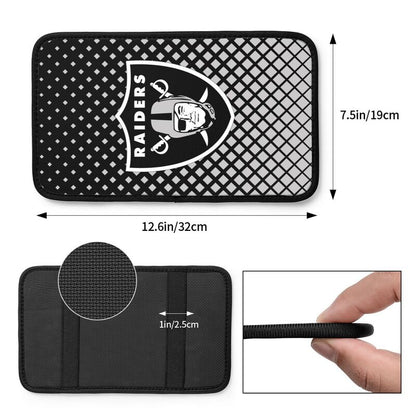 Las Vegas Raiders Car handrail box cushion Personalized printed car armrest cover