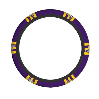Minnesota Vikings Printed breathable elastic steering wheel cover anti slip cover