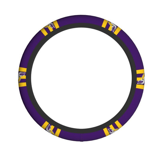 Minnesota Vikings Printed breathable elastic steering wheel cover anti slip cover