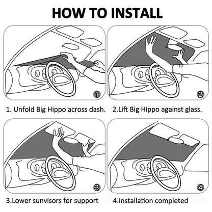 Detroit Lions 2 Printed suitable for front Car windshield sunshades Car windshield sunshades