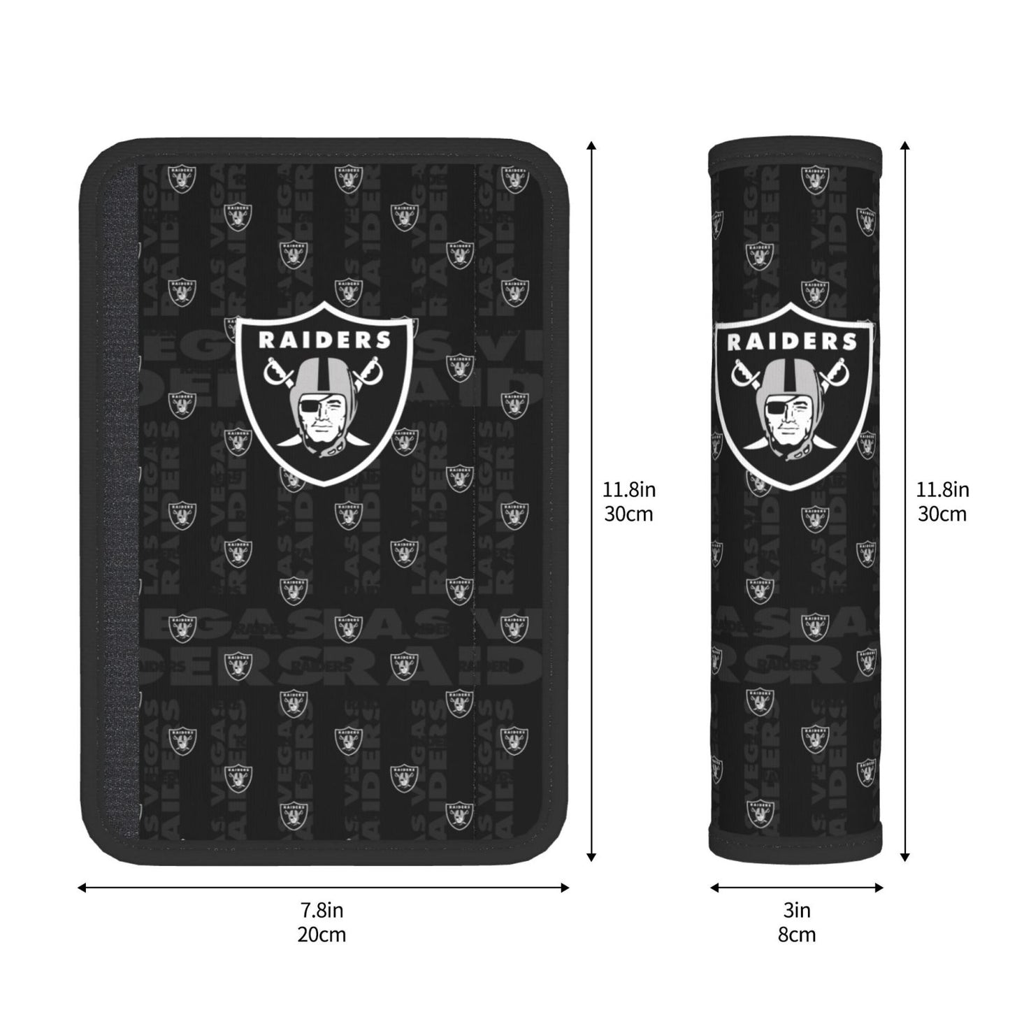 Oakland Raiders personalized seat belt protective cover Car seat belt protective cover