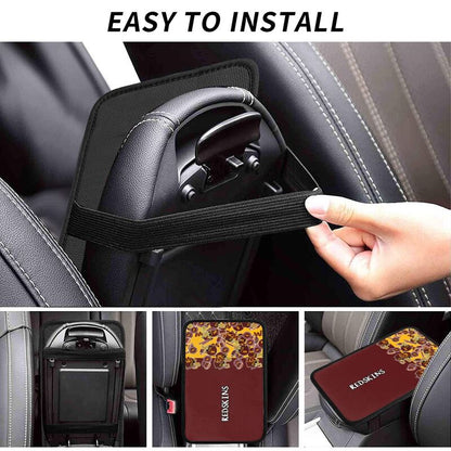 Washington Redskins print Car center console armrest pad car armrest protective cover