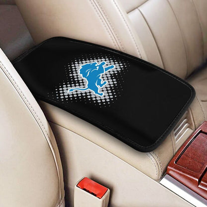 Detroit Lions Printed car armrest box cushion armrest protective cover