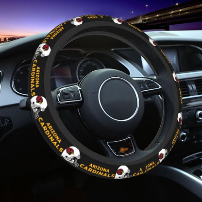 Arizona Cardinals Printed car protective cover elastic steering wheel cover