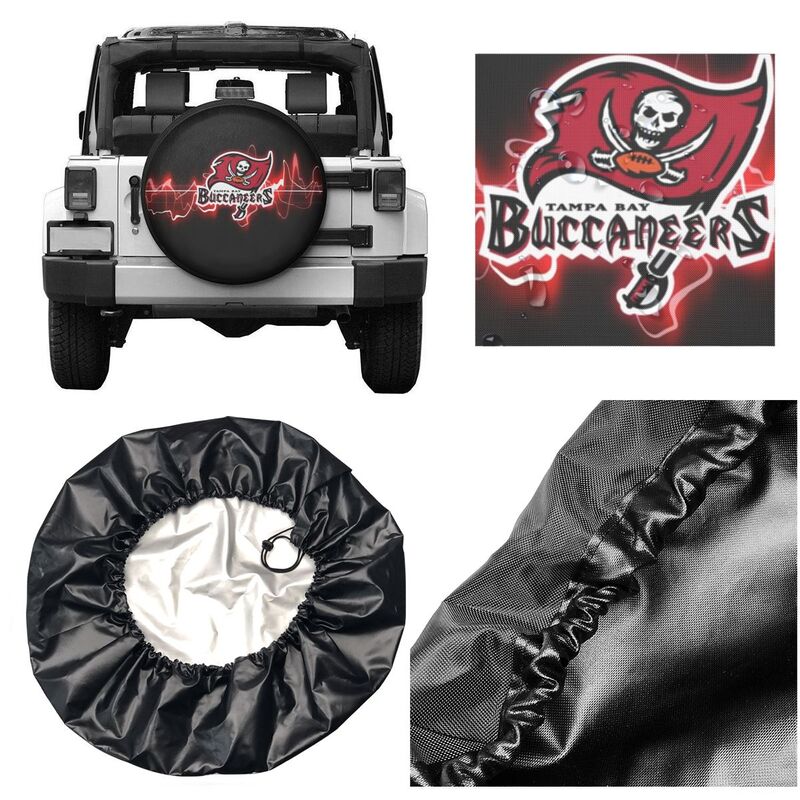 Tampa Bay Buccaneers 7 Printing tire protection cover car sun protection tire protection covers