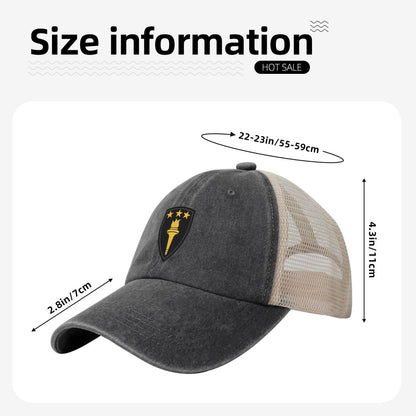 US Army War College SSI Printed unisex baseball cap adjustable grid baseball cap veteran gift