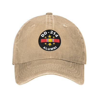 DD-214 Alumni Printed unisex baseball cap adjustable cap outdoor sunshade trucker hat