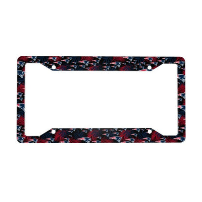 New England Patriots Print Car license plate frame four hole license plate holder (one pair)