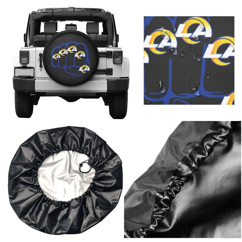 Los Angeles Rams Print tire protection cover car spare tire dust protection covers