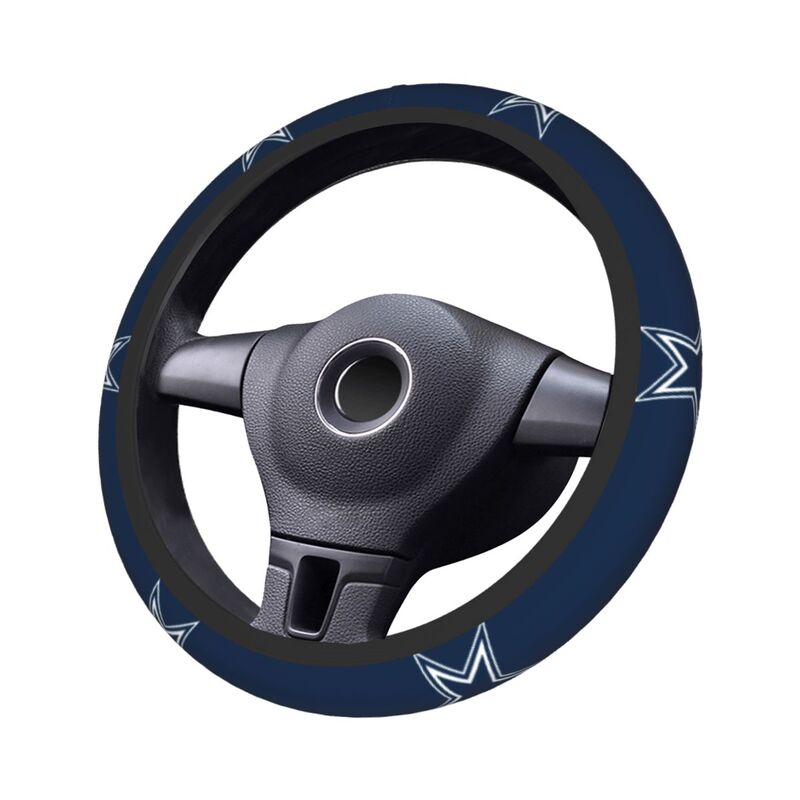 Dallas Cowboys 5 Printed breathable anti slip cover elastic steering wheel cover