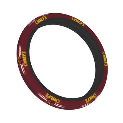 Kansas City Chiefs Printed elastic steering wheel cover anti slip breathable