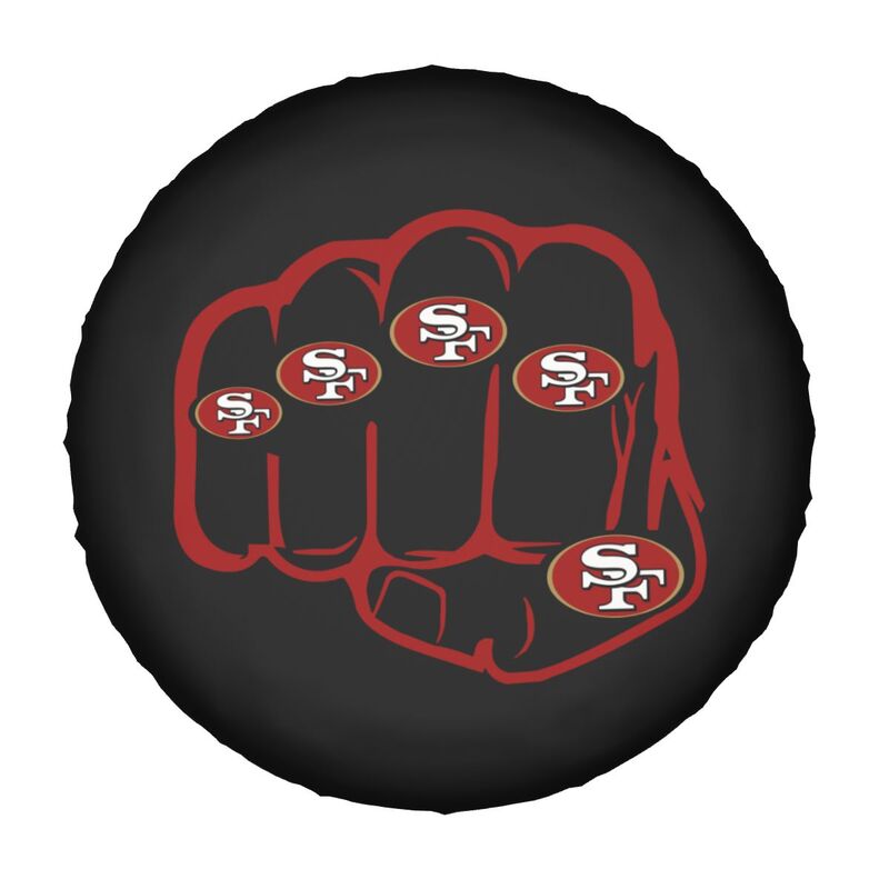 San Francisco 49ers Print tire protection cover car spare tire dust protection covers