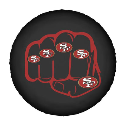 San Francisco 49ers Print tire protection cover car spare tire dust protection covers